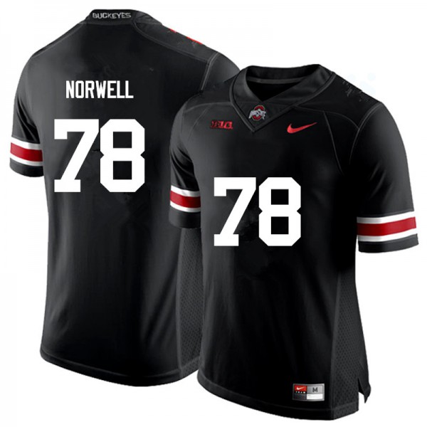 Ohio State Buckeyes #78 Andrew Norwell Men Stitched Jersey Black OSU59626